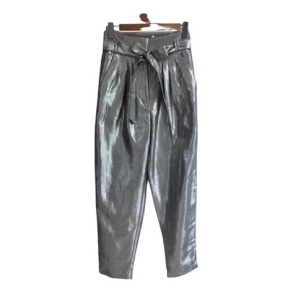 IRO Pants - IRO Silver Belted Pants
